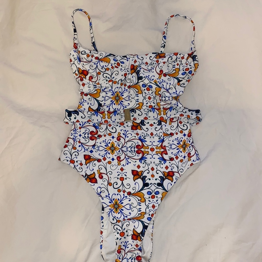 Onia x WeWoreWhat Tile Print One-Piece